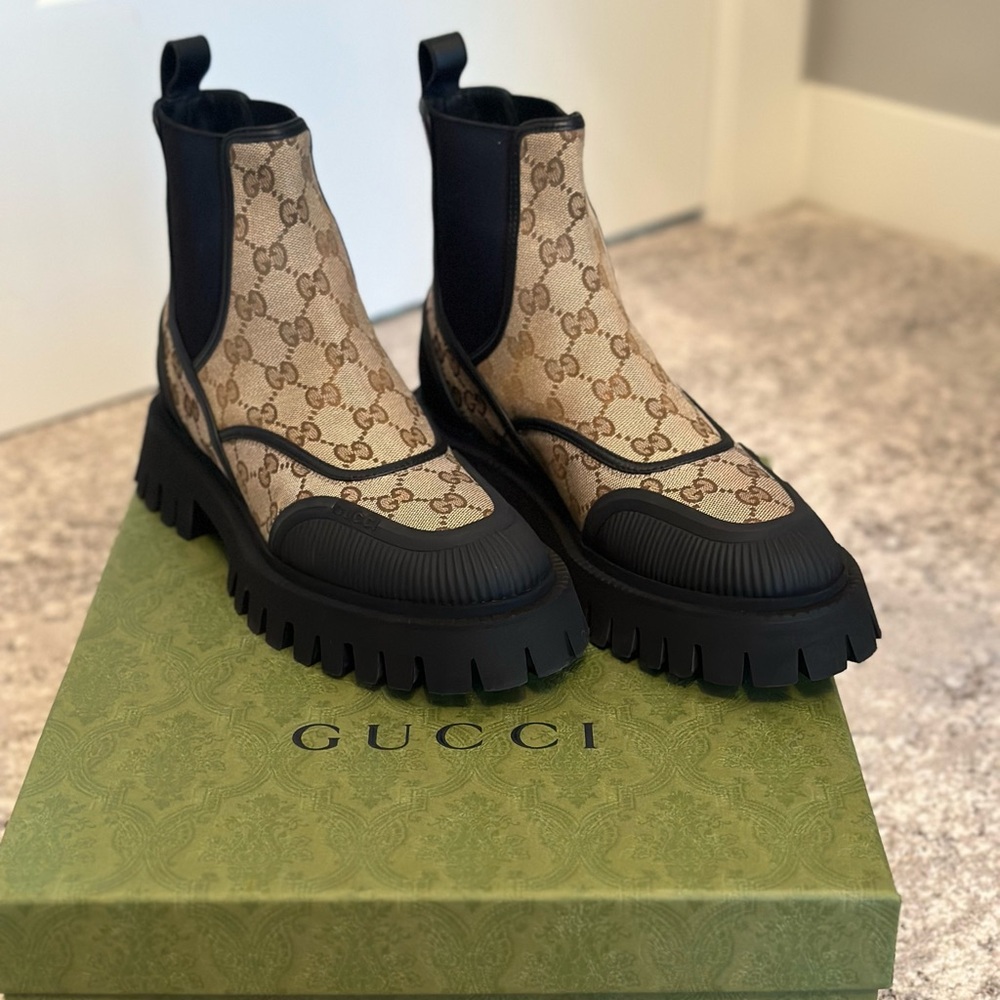 Gucci Supreme GG Boots
